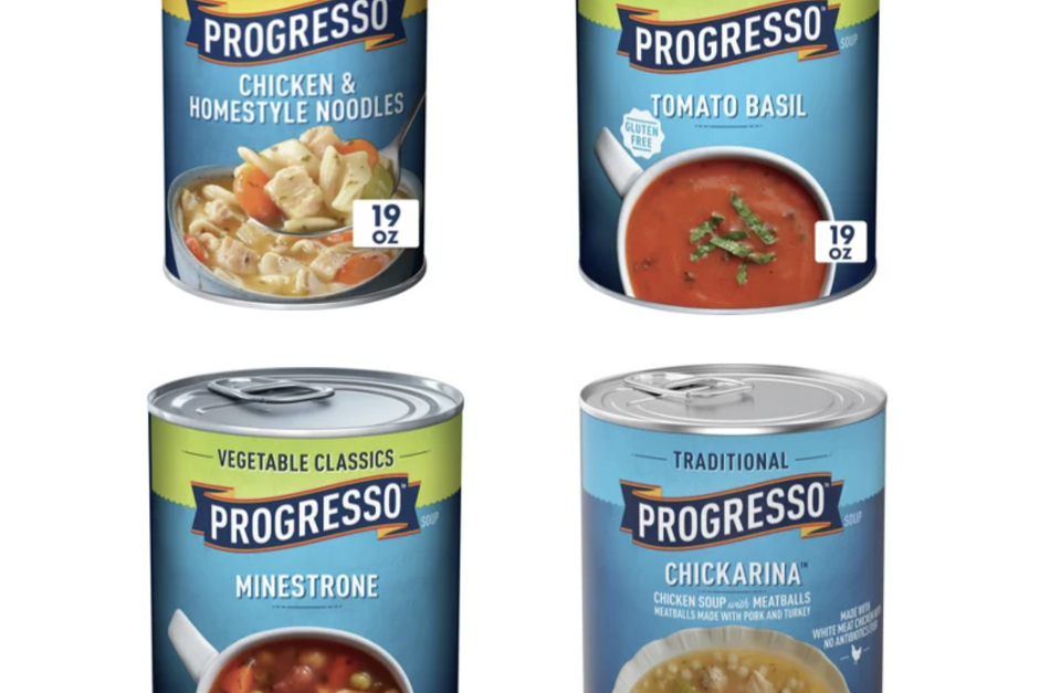Get up to 10 Progresso soup cans FREE after rebate