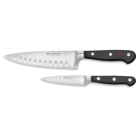 Prime members: Wüsthof classic hollow edge 2-piece chef’s knife set for $129