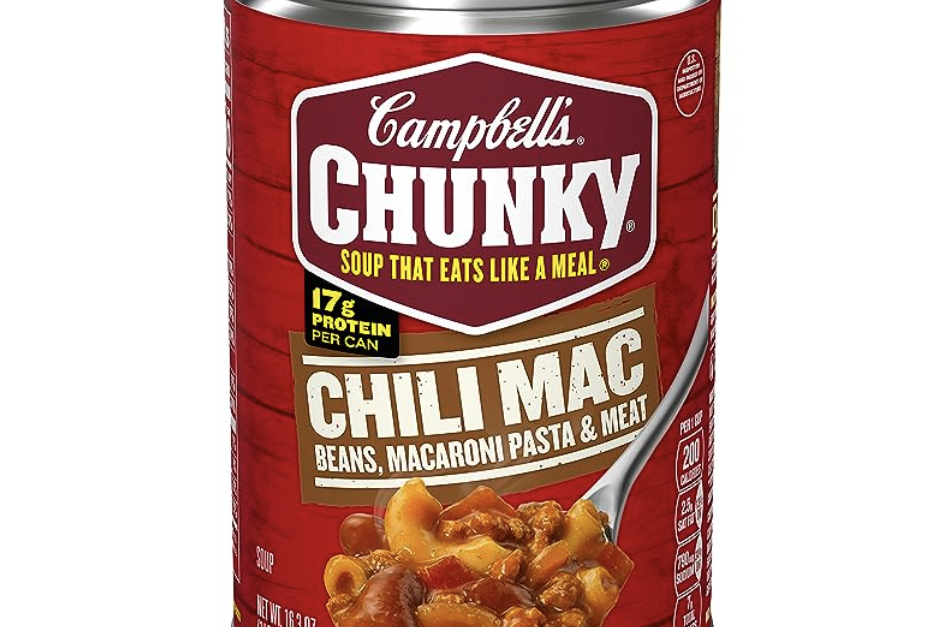 8-pack Campbell’s Chunky soup, chili mac for $11