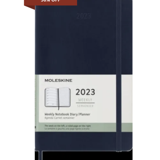 Moleskine 2023 weekly notebook planners from $10